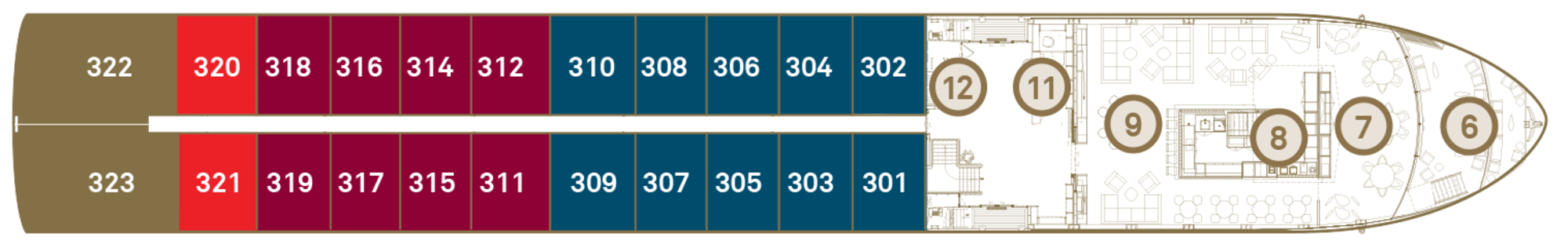 Diamond Deck plan